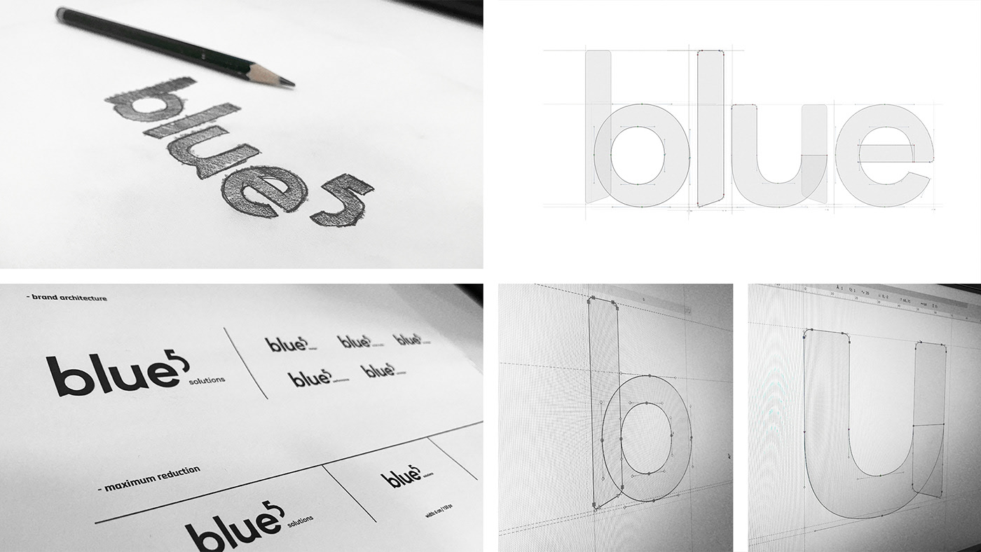 Blue 5 Solutions公司LOGO設(shè)計
