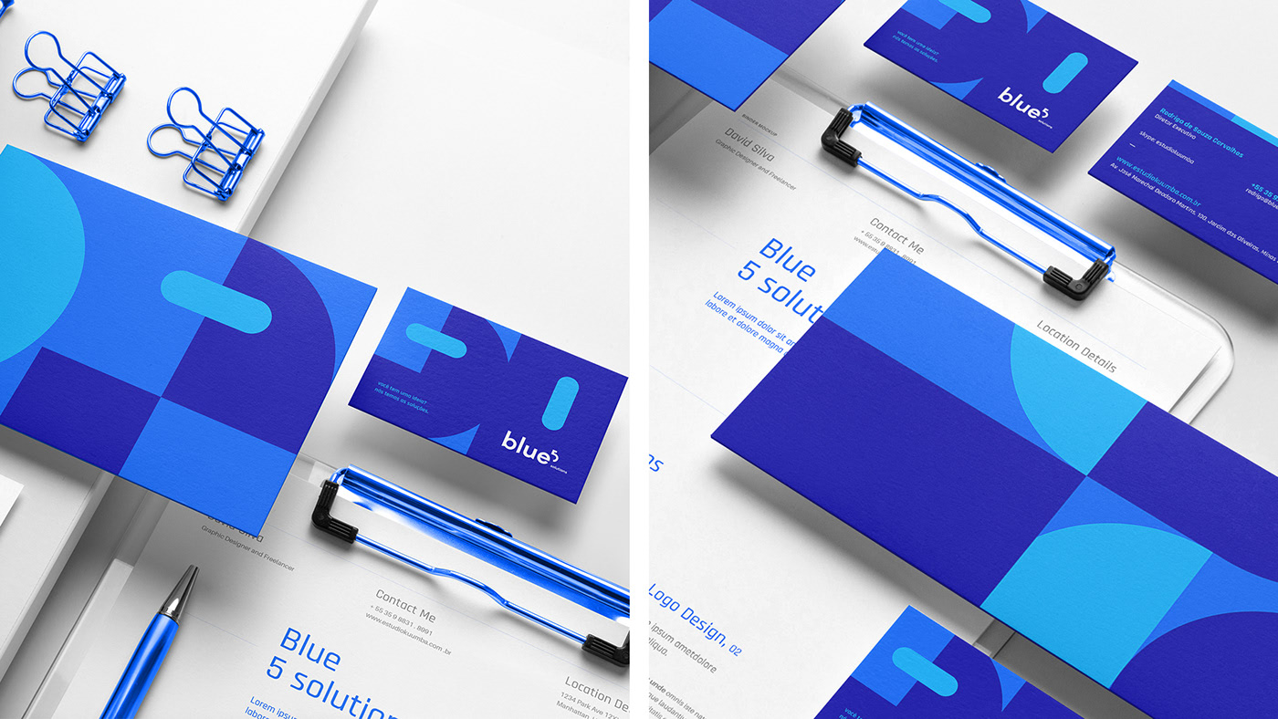Blue 5 Solutions公司LOGO設(shè)計