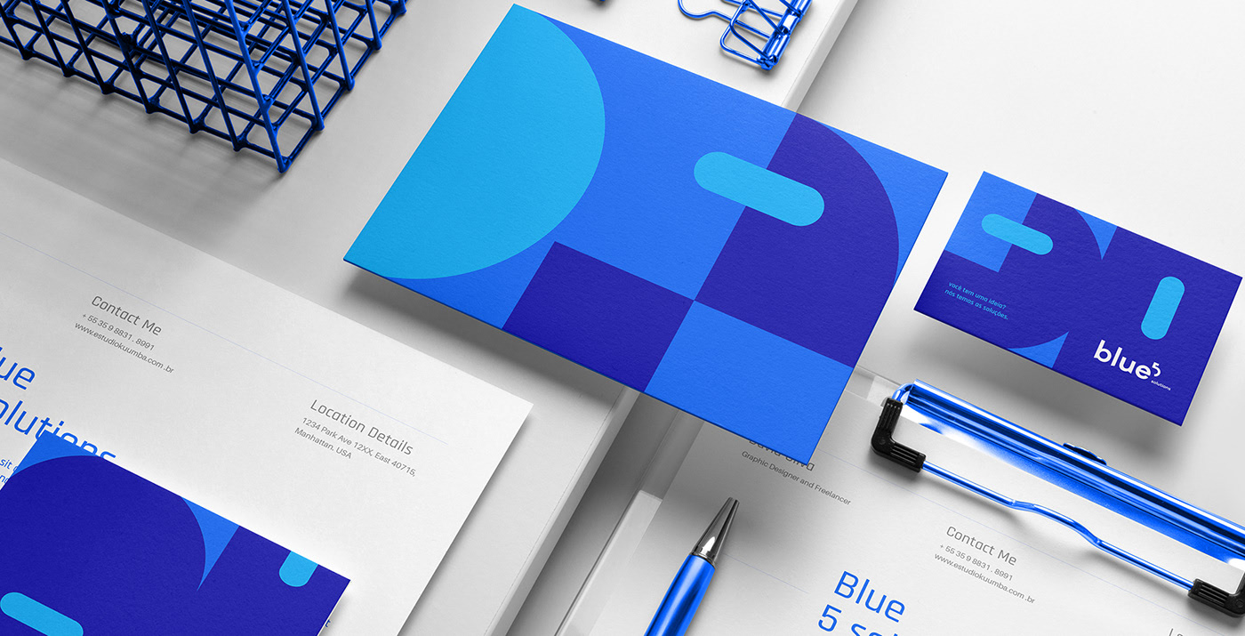 Blue 5 Solutions公司LOGO設(shè)計