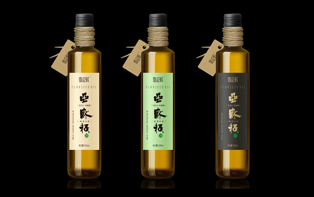 亞麻油食品包裝設(shè)計