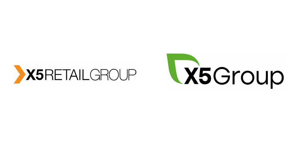 X5零售集團新舊LOGO對比