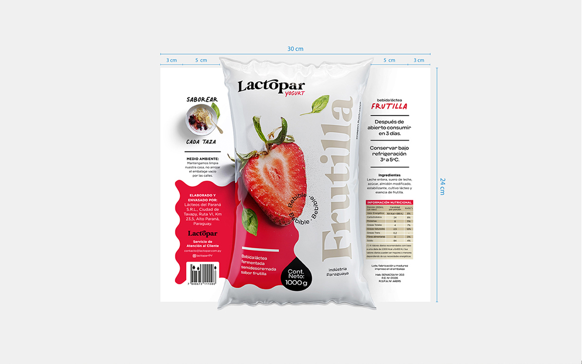 食品包裝設計賞析：酸奶包裝設計——Lactopar