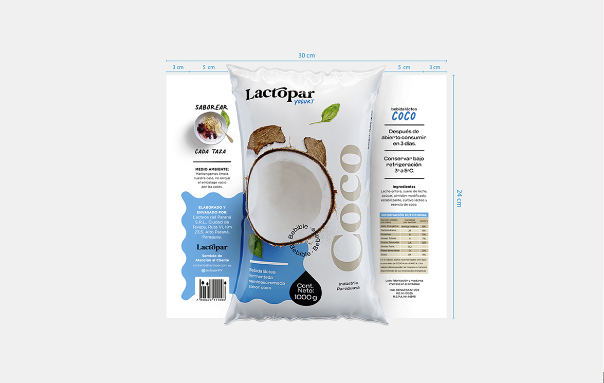 食品包裝設計賞析：酸奶包裝設計——Lactopar